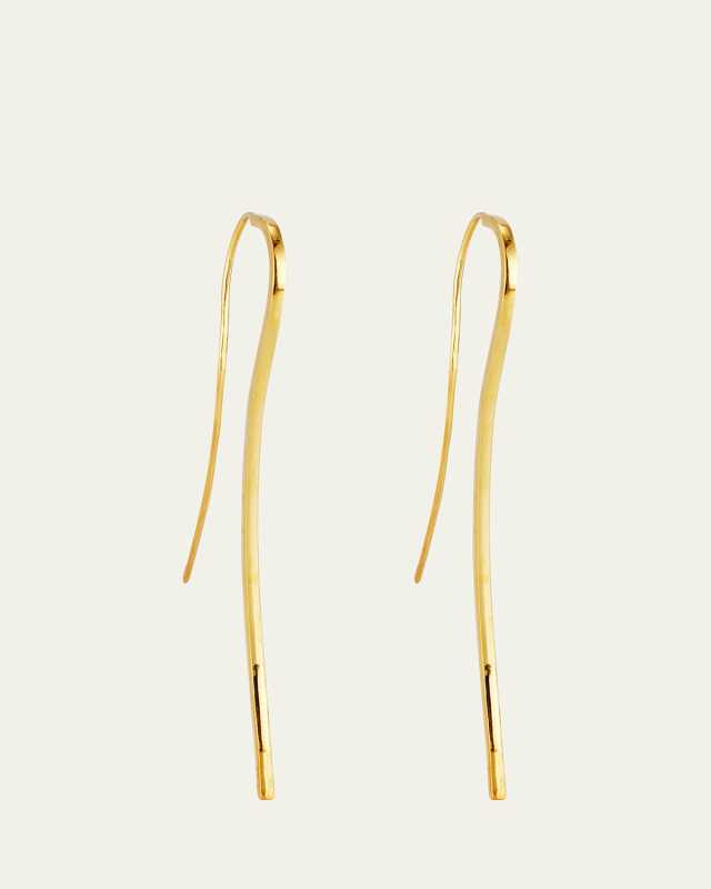 Nikki Bar Earrings with 18K Yellow Gold Plating